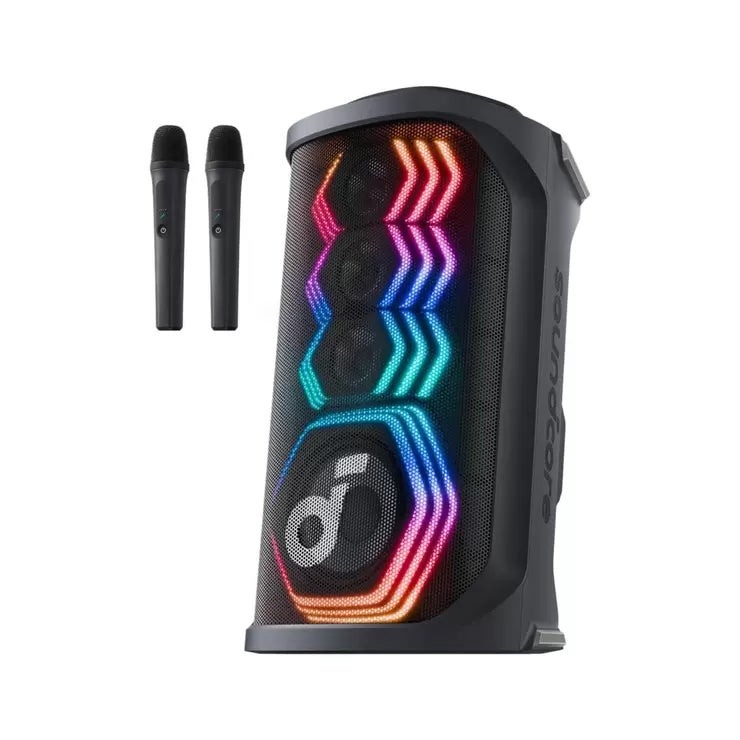 &nbsp; 【商品内容】 AIボーカルリムーバー搭載 Anker独自のAIアルゴリズムによりボーカルと楽器音を分離させ、あらゆる音源からボーカル音を除去しカラオケ音源に変更可能。 迫力サウンドと深みのある重低音 6.3cmのフルレンジユニット3つと16.5cmのウーファーを1つ搭載し、最大200Wの迫力あるサウンドを実現。 アウトドアでも安心の12時間再生とIPX4の防水規格 最大12時間 (※) の連続再生が可能なため、室内はもちろん、アウトドアイベントでもバッテリー残量を気にせず使用可能。あらゆる方向からの水飛沫にも耐えられるIPX4の防水設計。 ※再生可能時間は音量や使用環境によって異なります 様々なシーンで活躍 手軽に持ち運びが可能なため友人との集まりやダンスのレッスン、お店でのBGM再生用途など、様々なシーンで活躍。 &nbsp; 【商品・画像についてのご注意】 ・バリエーションのある商品の場合、商品画像が複数ある場合がございますが発送されるのは1点です。カラーやサイズなどのバリエーションは商品名をご確認ください。 ・商品の外装デザインは画像と異なる場合がございます。 &nbsp; 【送料・配送についての注意事項】 ・ご注文入れ違い等により欠品・遅延となる場合がございます。 ・ご注文の商品によって北海道、沖縄、離島および一部地域への配送時に追加送料がかかる場合や、配送ができない場合がございます。 &nbsp; 【返品・交換についての注意事項】 ご注文後のお客様都合によるキャンセル・返品・交換はお受けできません。 商品内容・仕様等を十分にご確認のうえ、ご注文ください。 ※大型商品については、サイズ・設置場所・搬入経路も事前にご確認ください。
