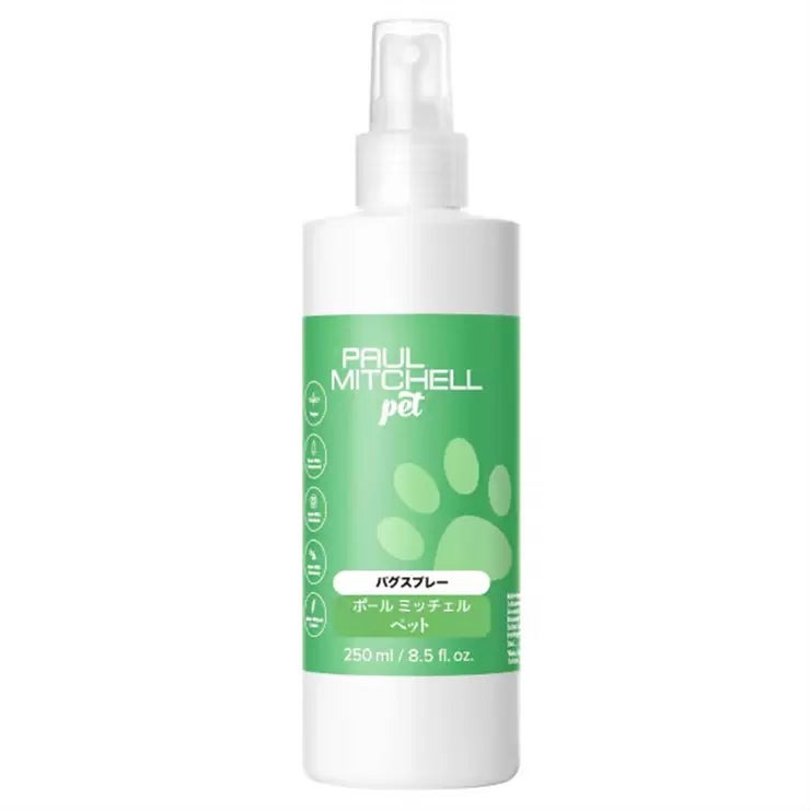 PAUL MITCHELL Pet バグスプレー 250ml PAUL MITCHELL Pet Bug Away Spray 250ml PAUL MITCHEL ノミ ダニ 虫除け 犬 猫 ペットケア グルーミング トリートメント ナチュラル 低刺激 ボディケア アロマ