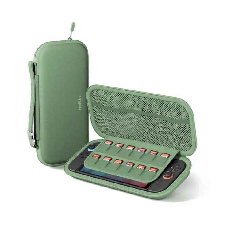 任天堂 Nintendo Switch2 用 トラベル用ゲームカードケース セージ Belkin Nintendo Switch2 Travel Case ENA002qcSE Nintendo Swi ゲームソフト 収納 持ち運び 保護 カバー ポーチ カセット 携帯 ゲーム機 アクセサリー 周辺機器