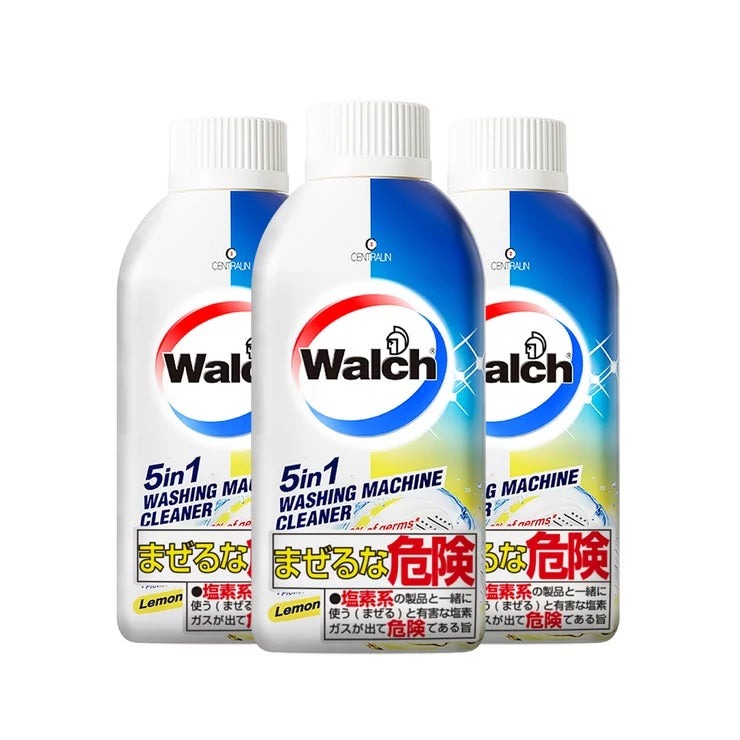 &nbsp; 【商品内容】 Walch(ウォルシュ)洗濯槽液体クリーナー (レモン)250ml×3本 汚れやニオイを根こそぎクリア 乳酸を使用で低臭&低刺激設計 夏の洗濯が、もっと気持ちよく。気になる菌を、乳酸ですっきり。 除菌も時短も、ワンステップでプロ級に。 ・製品特性 Walchウォルシュの洗濯槽クリーナーは、目に見えない奥の汚れまでアプローチ。 99.9%※の除菌力でカビや雑菌をケアし、ニオイの元まで徹底的に対策します。 "低臭・低刺激設計で、塩素系特有のツンとした刺激臭がなく換気不要。 小さなお子さまやペットがいるご家庭でも使いやすい優しい処方です。 チャイルドロック仕様のフタは、押し込みながら回さないと開かない安心設計。 素材にもやさしく、ステンレスやプラスチックなど槽部材を傷めにくいので安心。 さらに、分解や浸け置きは不要で、すすぐだけの簡単ケア。" 月1~2回の定期的なお手入れに適し、使うたびに洗濯機の清潔をキープできます。 ・こんな方におすすめ 強いニオイや刺激が苦手な方 洗濯槽や衣類を清潔に保ちたい方 洗濯機を傷めずにケアしたい方 定期的に手軽なメンテナンスをしたい方 ・商品特徴 ・安心のチャイルドロックキャップ ・汚れもニオイも、根こそぎクリア ・99.9%の除菌効果※ ・お手軽ステップで奥までクリア ・注意・安心事項 ※大腸菌群およびブドウ球菌の2菌種に対する効果であり、検査機関によって証明されています。すべての菌に効果があるわけではありません。 &nbsp; 【商品・画像についてのご注意】 ・バリエーションのある商品の場合、商品画像が複数ある場合がございますが発送されるのは1点です。カラーやサイズなどのバリエーションは商品名をご確認ください。 ・商品の外装デザインは画像と異なる場合がございます。 &nbsp; 【送料・配送についての注意事項】 ・ご注文入れ違い等により欠品・遅延となる場合がございます。 ・ご注文の商品によって北海道、沖縄、離島および一部地域への配送時に追加送料がかかる場合や、配送ができない場合がございます。 &nbsp; 【返品・交換についての注意事項】 ご注文後のお客様都合によるキャンセル・返品・交換はお受けできません。 商品内容・仕様等を十分にご確認のうえ、ご注文ください。 ※大型商品については、サイズ・設置場所・搬入経路も事前にご確認ください。