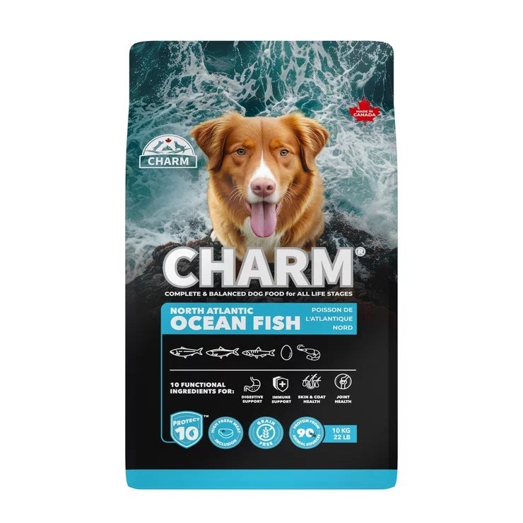 チャーム オーシャンフィッシュ 10kg 愛犬用 Charm Ocean Fish 10kg ドッグフード 大容量 まとめ買い 魚 グレインフリー 無添加 低アレルゲン 成犬 全犬種 ペットフード
