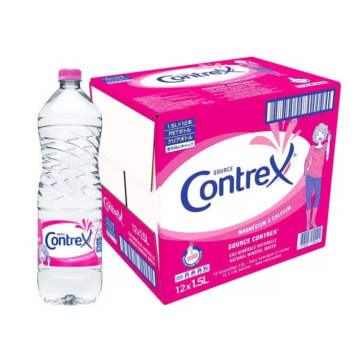 コントレックス ミネラルウォーター 1.5L X 12 本 (硬水) Contrex Mineral Water 1.5L X 12 Bottles ミネラルウォーター X ダイエット 軟水 まとめ買い 飲料水 天然水 フランス産 箱買い ナチュラルウォーター ファミリー 備蓄用 大容量 world-depo-15605445 ワールドデポ パッケージ画像