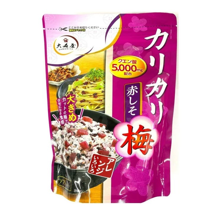 大森屋 カリカリ梅赤しそ 400g PICKLED PLUM SEASONING 梅干し 漬物 ふりかけ ご飯のお供 おにぎり 弁当 おつまみ 業務用 大容量 まとめ買い 保存食