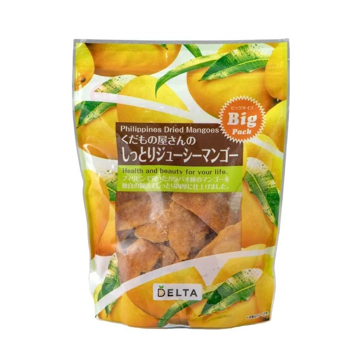 デルタインターナショナル しっとりジューシーマンゴー 480g Delta International Dried Mango 480g ドライフルーツ 砂糖不使用 無添加 おやつ フィリピン産 大容量 まとめ買い 健康 間食 トロピカル フルーツ 保存食