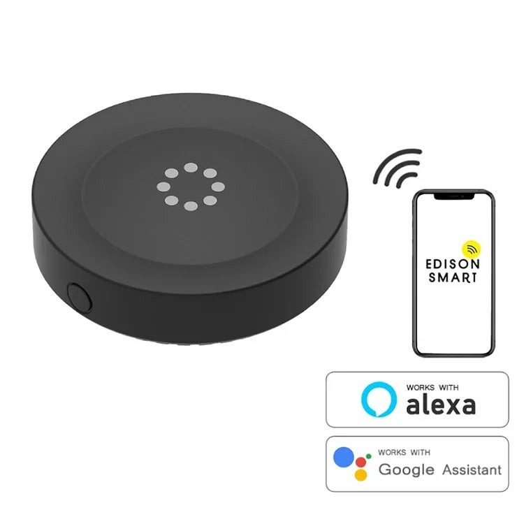 Edison Smart(エジソンスマート) マルチスマートリモコン S03 DIR-S03RTCBK Edison Smart Multi Smart Remote Controller S03 DIR-S03RTCBK スマートホーム 家電操作 一括管理 音声対応 赤外線 リモコン統合 スマートフォン連携 タイマー機能 省エネ 自動化 IoT 便利グッズ