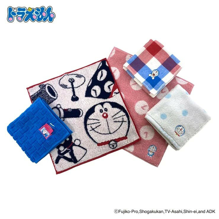 ドラえもん ハンカチ 25cm x 25cm 5枚パック Doraemon Handkerchief 25cm x 25cm 5...
