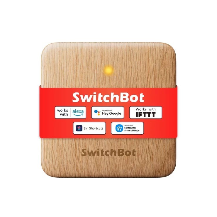 スイッチボット ハブミニ木目調 W0202207 SwitchBot Hub Mini Wood Grain W0202207 ハブミニ木目調 W020 スマートホーム リモコン集約 赤外線 音声操作 アレクサ 対応 インテリア おしゃれ 家電操作 自動化 ナチュラル