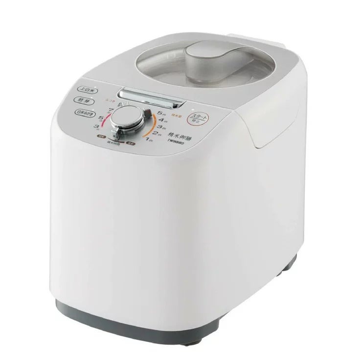 ツインバード コンパクト精米器 5合 MR-E751W TWINBIRD RICE POLISHER MR-E751W 精米機 家庭用 白米 玄米 胚芽米 一人暮らし 新生活 炊きたて ぬか 小型 省スペース キッチン家電