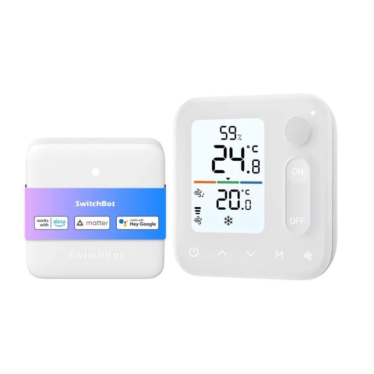 スイッチボット 温湿度管理パネル&ハブミニ(Matter 対応)セット W7400000 SwitchBot Home Climate Panel+ Hub Mini White matter Set W7400000 スマートホーム 室温 湿度計 空調管理 遠隔操作 アレクサ 自動化 IoT 見える化 快適 節電 赤外線リモコン
