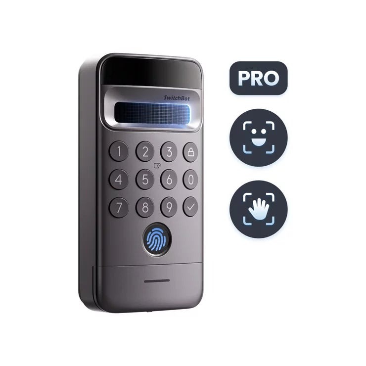 スイッチボット 顔認証パッドPro(顔・静脈認証対応) W7300502 SwitchBot Keypad Vision Pro W7300502 顔認証パッドPro(顔・ スマートロック 鍵 オートロック 生体認証 玄関 セキュリティ ドアロック 暗証番号 スマートホーム IoT 防犯 後付け