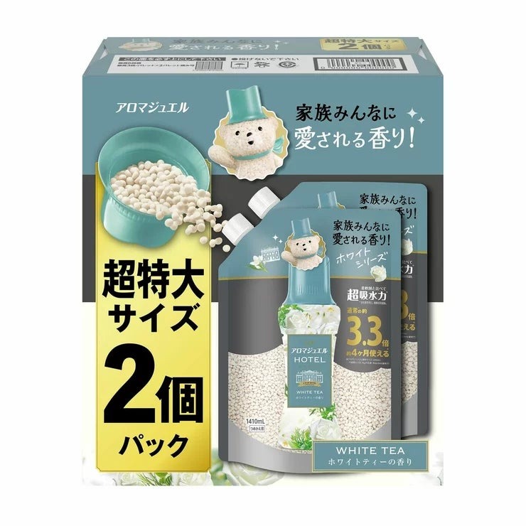 &nbsp; 【商品内容】 柔軟剤と比べて、超吸水力*&香り長続き家族みんなに愛される、上質なフレグランス。 毎日使いたい清潔感のある香りがずーっと*1続く! 5つ星ホテルの極上の香りを再現 ホワイトティーの香り:気品あるホワイトティーに、清楚なすずらんを重ね、贅沢なときめきを。 お洗濯のはじめに入れるだけ! 縦型・ドラム式どちらでもOK *当社柔軟剤比。複数回洗濯後。 *1 保存時で最大12週間 お洗濯のはじめに入れるだけ!1 洗濯槽に入れた洋服の上にビーズを直接入れるだけ。2 洗剤や柔軟剤をいつも通り入れる。空気を含んだビーズだからよく溶ける。おしゃれ着コースやドライコースでお使いの場合、製品を溶かしてから、衣類を入れてください。使用量の目安:衣料1kgに対して12mL。上記は目安ですので、お好みの香りの強さになるように、量を調節できます。「すすぎ1回」のお洗濯にもお使いいただけます。溶け残りが気になる場合は、製品を溶かしてからお使いください。香りの感じ方には個人差があります。使用量の目安を参考に、周囲の方にもご配慮の上、お使い下さい。 &nbsp; 【商品・画像についてのご注意】 ・バリエーションのある商品の場合、商品画像が複数ある場合がございますが発送されるのは1点です。カラーやサイズなどのバリエーションは商品名をご確認ください。 ・商品の外装デザインは画像と異なる場合がございます。 &nbsp; 【送料・配送についての注意事項】 ・ご注文入れ違い等により欠品・遅延となる場合がございます。 ・ご注文の商品によって北海道、沖縄、離島および一部地域への配送時に追加送料がかかる場合や、配送ができない場合がございます。 &nbsp; 【返品・交換についての注意事項】 ご注文後のお客様都合によるキャンセル・返品・交換はお受けできません。 商品内容・仕様等を十分にご確認のうえ、ご注文ください。 ※大型商品については、サイズ・設置場所・搬入経路も事前にご確認ください。