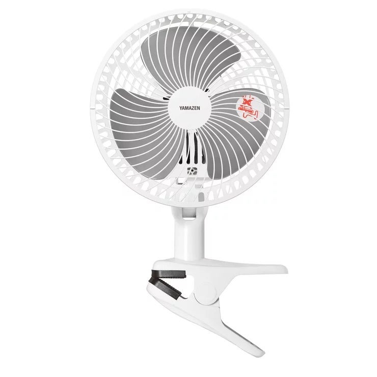 YAMAZEN 18cm クリップ扇 YCT-F186WB YAMAZEN 18cm Clip Fan YCT-F186WB 18cm クリップ扇 Y 卓上扇風機 小型 静音 USB 首振り 熱中症対策 ベビーカー 勉強机 オフィス テレワーク 省エネ コンパクト