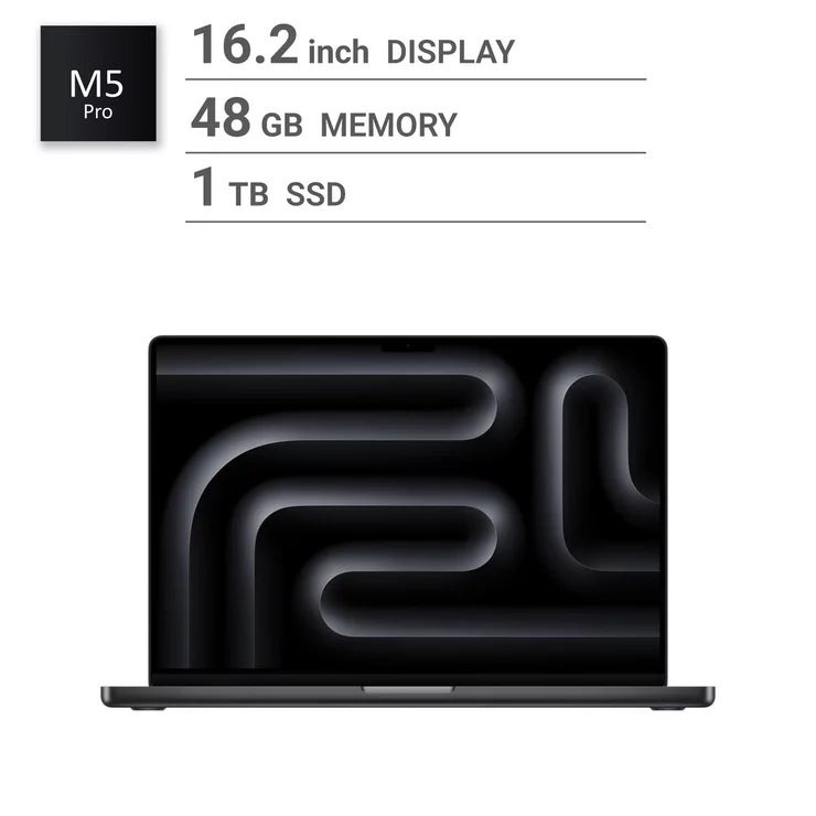 アップル Apple/MacBook Pro 16インチ/18コアCPU/ 20コアGPU/M5 Proチップ /48GB/1TB SSD-スペースブラック Apple MacBook Pro 16-inch, 18-core CPU, 20-core GPU, M5 Pro chip, 48GB RAM, 1TB SSD - Space Black /MacBook Pro ノートパソコン 高性能 クリエイター 動画編集