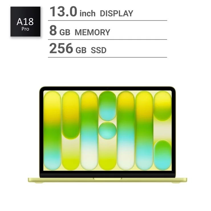 アップル Apple/MacBook Neo 13" A18Pro 8GB/256GB シトラス Apple MacBook Neo 13" A18Pro 8GB/256GB - Citrus /MacBook Neo ノートパソコン ラップトップ 薄型 軽量 高性能 学生 テレワーク リモートワーク 在宅勤務 持ち運び クリエイター 新生活 world-depo-15604855 ワールドデポ パッケージ画像