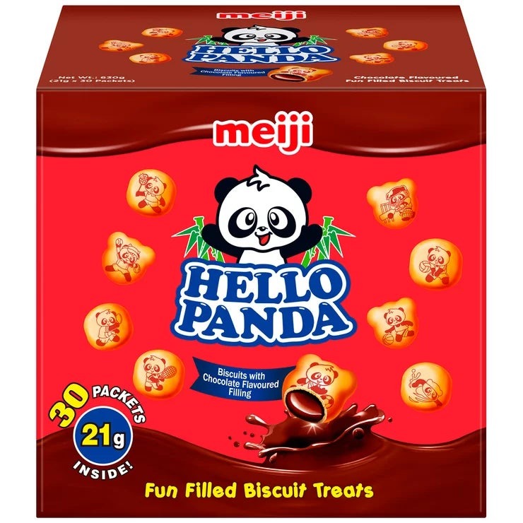 明治 ハローパンダ 30袋 HELLO PANDA 30PC チョコ ビスケット お菓子 まとめ買い 子供 ファミリー スナック 個包装 詰め合わせ 菓子 おやつ