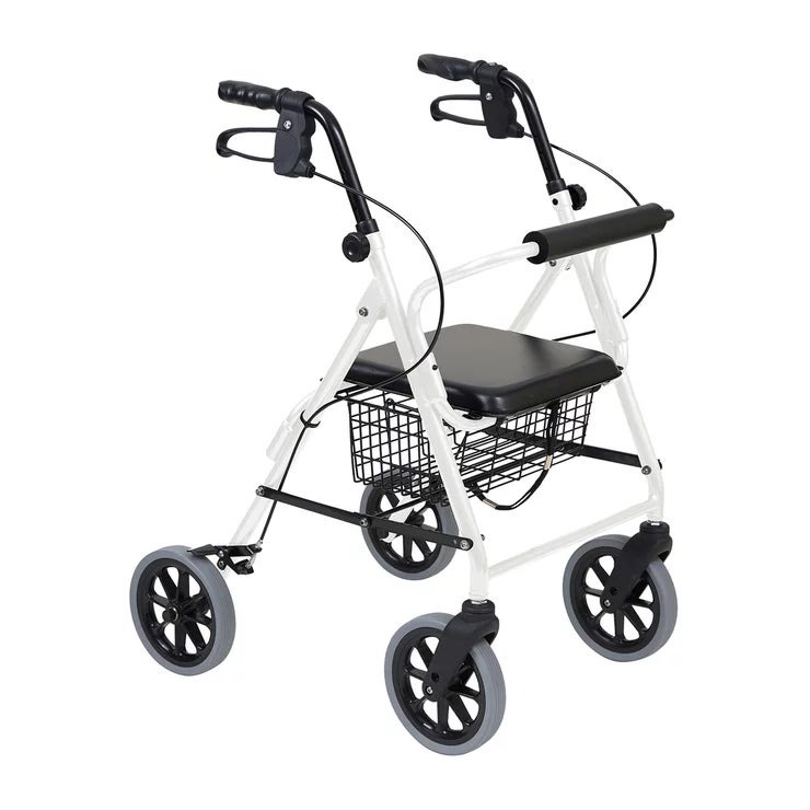 &nbsp; 【商品内容】 握りやすいグリップ形状。耐久性のあるブレーキユニット。 屋内外で利用できるスタンダードな歩行車。 物を運ぶためのバスケットは座面の下にあり安定性を重視。 座面クッションを備え、歩行途中でも腰掛けることができます。 バスケットを外してストラップを引くだけで簡単に折りたたみ可能。 ハンドルを高くしても安全性を重視したSGマーク付きの製品です。 シンプルで安全性と信頼の高いハッピーシリーズ 人気のトールタイプ 付属品:バスケット 高さ:78~92cm(7段階) 横幅:58.5cm 奥行:65.5cm 座面高さ:50cm 座面サイズ:30.5cm×30.5cm キャスター径:19cm 重量:8kg 材質:【本体フレーム】アルミニウム【座面部分】PVC 最大使用者体重:100kg 最大積載量:【バスケット】:5kg 身長の目安:155cm~182.5cm 折りたたみ時幅:44.5cm(自立しません) &nbsp; 【商品・画像についてのご注意】 ・バリエーションのある商品の場合、商品画像が複数ある場合がございますが発送されるのは1点です。カラーやサイズなどのバリエーションは商品名をご確認ください。 ・商品の外装デザインは画像と異なる場合がございます。 &nbsp; 【送料・配送についての注意事項】 ・ご注文入れ違い等により欠品・遅延となる場合がございます。 ・ご注文の商品によって北海道、沖縄、離島および一部地域への配送時に追加送料がかかる場合や、配送ができない場合がございます。 ・お客様都合でのキャンセルはお受け出来ませんのでご了承下さい。