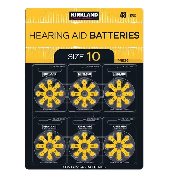 カークランドシグネチャー 補聴器用空気電池 10A/PR536 48粒 Kirkland Signature Hearing Aid Battery 10A/PR536 48 Cells 補聴器用空気電池 10A まとめ買い 長持ち 高齢者 難聴 耳 医療機器 業務用 交換用 備蓄