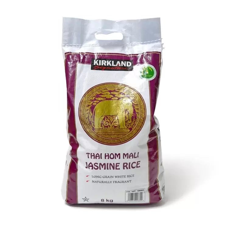 カークランドシグネチャー ジャスミンライス 8kg Kirkland Signature THAI JASMINE RICE 8kg タイ米 長粒米 香り米 大容量 業務用 まとめ買い アジア料理 白米 食品