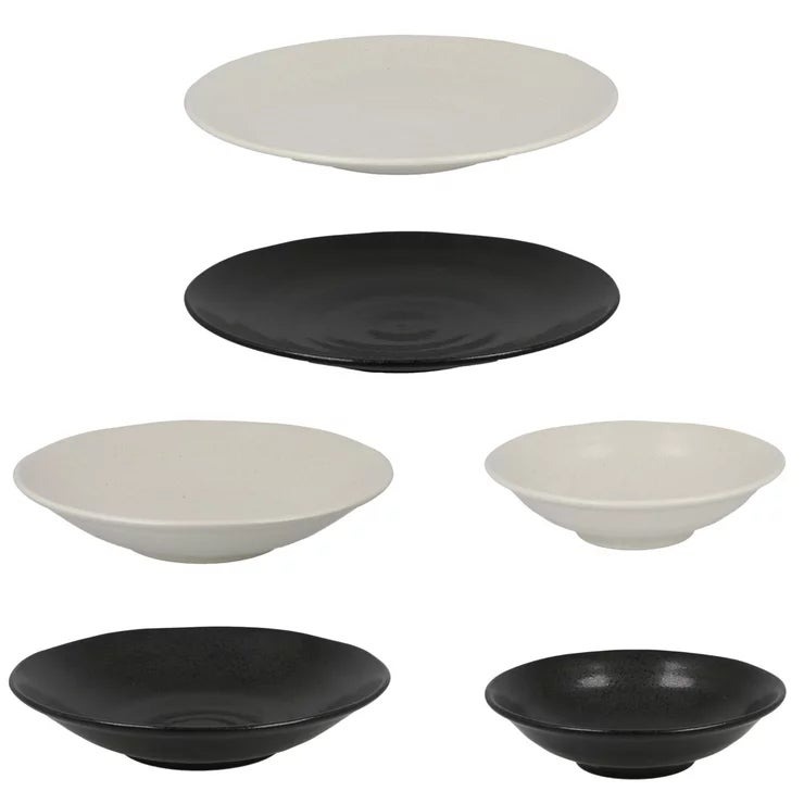 美濃焼 プレート & ボウル 軽量 6個セット Minoyaki Plate &Bowl Light Weight 6PC 食器セット 陶器 和食器 おしゃれ 北欧風 モダン 新生活 一人暮らし 二人暮らし 電子レンジ対応 食洗機対応 ギフト