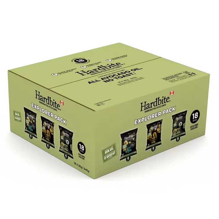 ハードバイト アボカドオイル ポテトチップス 3種バラエティーボックス 18袋入 Hardbite Avocado Oil Cooked Potato Chips Variety Box 18 bags スナック菓子 お菓子 ケトルチップス 天然素材 グルテンフリー ノングルテン まとめ買い セット おつまみ 輸入菓子 海外スナック