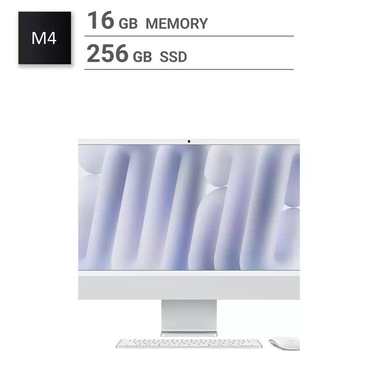 アップル Apple/iMac 24インチ 10コアCPU/10コアGPU/Apple M4チップ/16GB/256GB SSD Apple/iMac 24inch 10 core CPU/10 core GPU/Apple M4 chip/16GB/256GB SSD デスクトップ パソコン PC 一体型 Retina 4.5K 自宅 テレワーク 在宅勤務 クリエイター 新生活