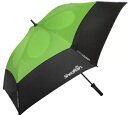 【Black/Green】シェッドレイン ボルテックス ワンプッシュゴルフ傘 ブラック/グリーン 強度 強風 軽量 耐久 通気 日焼け防止