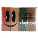MODELING CLAY(モデリングクレイ) claytoon(クレイトーン) カラー油粘土 4色組(アース) 1Pound 3個セット