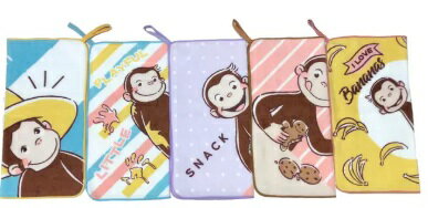おさるのジョージ【5枚入】キャラクタースクールタオル 5PK 綿100% TOWEL ループタオル 子供 保育園 幼稚園 学校 手拭き 買替