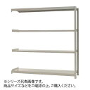 軽中量ラック　耐荷重200kgタイプ　連結　間口1800×奥行300×高さ2400mm　4段　アイボリー