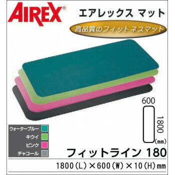 AIREX(R) エアレックス マット フィットネスマット(波形パターン)　FITLINE180　フィットライン180 AML-480　P・ピンク