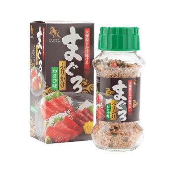 わさびの風味が効いており、マグロの刺身をイメージしております。ほかほかご飯、おむすび、お弁当にふりかけて、お召し上がり下さい。内容量まぐろふりかけ(85g)×30個サイズ個装サイズ：34.8×17.2×43.5cm重量個装重量：12000g仕様賞味期間：製造日より360日生産国日本栄養成分栄養成分表(100g当たり)熱量:373kcal、たんぱく質:11.5g、脂質:6.2g、炭水化物:67.8g、食塩相当量:10.2g原材料名称：ふりかけポテトフレーク(アメリカ製造、バングラデシュ製造)、ぶどう糖、でん粉、ごま、食塩、砂糖、乾燥鮪フレーク、醤油、わさび顆粒、鰹節粉末、のり、デキストリン、発酵調味料、粉末醤油、魚醤、野菜エキス、トマトパウダー、オニオンパウダー、酵母エキス/加工でん粉、調味料(アミノ酸等)、着色料(カラメル、カロチノイド、ラック、クチナシ、紅花黄)、トレハロース、貝Ca、香料、甘味料(カンゾウ、ステビア、アセスルファムK)、酸化防止剤(V.E)、(一部に乳成分・小麦・大豆・豚肉・ごまを含む)アレルギー表示乳、小麦、ごま、大豆、豚肉（原材料の一部に含んでいます）保存方法直射日光などの高温や多湿を避けて、保存してください。製造（販売）者情報製造者:株式会社みなり広島県東広島市河内町下河内636fk094igrjs