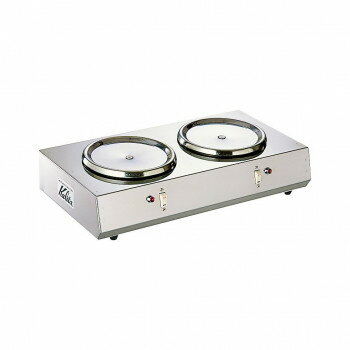Kalita(カリタ)　1.8L　デカンタ保温用　2連ウォーマー　ヨコ型　66003