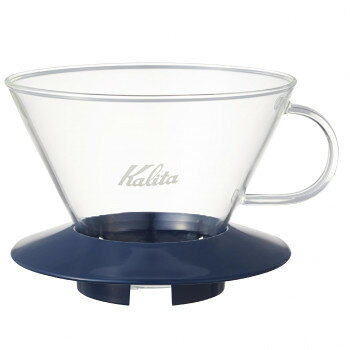 Kalita(カリタ)　ガラスドリッパー　WDG-185　05111・SB(ブルー)