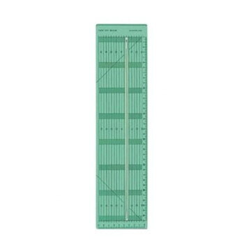 溝の中にロータリーカッターの刃が入るので、ロータリーカッターが曲がったり、定規からそれていくことがありません。 カット幅は1mm単位で設定できます。注:クロバーロータリーカッターは45mmを使って下さい。サイズ本体:100×400×厚さ4mm個装サイズ：12.0×43.0×1cm重量個装重量：195g生産国日本fk094igrjs