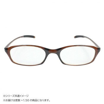 男女ともにお使いいただけるデザインのリーディンググラス(老眼鏡)です。手元がよく見えて目に優しく、細かい文字はもちろんパソコンやスマホの操作にも最適です。ソフトケース付き。※撮影時の環境やモニター設定等により、実物と多少色味が異なって見える場合がございます。ご了承ください。商品区分一般医療機器許可番号:18B3X00051000006サイズレンズ幅:52mm、ブリッジ幅:19mm、天地:28.8mm、テンプル長さ:約133mm個装サイズ：16.0×6.6×3.0cm重量約17g個装重量：51g素材・材質レンズ:アクリル(ARコート)フレーム:硬質ナイロン(TR90)テンプル:ラバー仕様度数:+1.50ブルーライトカット率40%※旧英国規格(BS2724:1987)付属品ソフトケース(色:ブラック)生産国中国製造（販売）者情報製造販売者:(株)アオヤギfk094igrjs