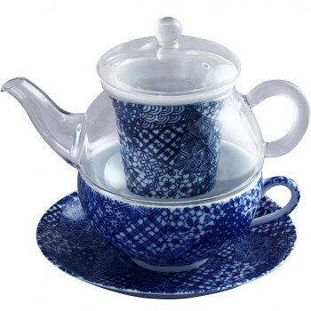 日本茶でもハーブティでも美味しくいただきたい方のために、セランドポットを開発しました。どんなティータイムにも合わせられるように、ポットはガラス(耐熱ガラス)、茶こしは陶磁器です。特にハーブを扱う時は、相性が良いとされる陶磁器・ガラスを使用していて、茶こしも陶器なので抜群の相性です。お茶の色合いが目で楽しめ、季節を問わず一年中使えます。温め直しは電子レンジOKです。サイズ9.5×15.0×13.0cm、ソーサー:径13.8cm個装サイズ：13.5×17.5×12.5cm重量個装重量：480g素材・材質ポット:耐熱ガラス茶こし・カップ・ソーサー:磁器(有田焼)仕様形状:ティーフォーワン容量:ポット/300cc、カップ/220cc直火:使用不可電子レンジ:使用可IH:使用不可生産国日本fk094igrjs