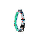 ルークラン ドッグネス LED首輪 M モザイクブルー ペット用品