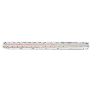 三角スケール ニュータイプ ポケット用 15cm 副尺なし 1-882-0015