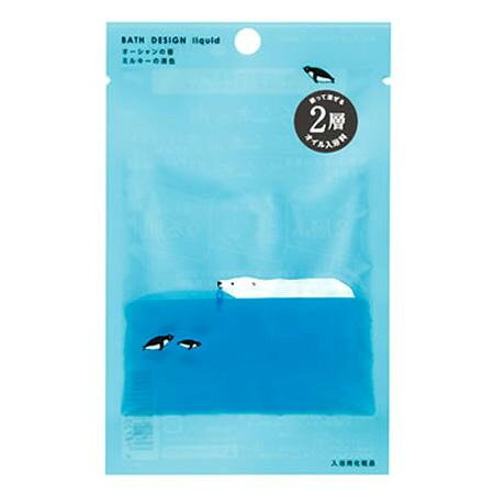 振って混ぜる、保湿2層オイル入浴料。お肌に潤いを与えます。オーシャンの香りと優しいミルキーの濁り湯でうるおいリラックスバスタイムをお楽しみください。ミルキーの湯色・オーシャンの香り。商品区分化粧品内容量1袋あたり:25mlサイズ個装サイズ：33.4×29.9×16.8cm重量個装重量：4300g成分BG、ミネラルオイル、ラウレス-4、香料、水、スクワラン、水溶性コラーゲン、エタノール、BHT、青1セット内容(25ml×10袋)×12箱生産国日本2層のオイルでしっとり。●潤い成分「スクワラン」＆「コラーゲン」配合●ブルー×クリアの2層のオイルがお肌を潤いのヴェールで包み、湯上りうる肌実感振って混ぜる、保湿2層オイル入浴料。お肌に潤いを与えます。オーシャンの香りと優しいミルキーの濁り湯でうるおいリラックスバスタイムをお楽しみください。ミルキーの湯色・オーシャンの香り。製造（販売）者情報【製造販売元】五洲薬品(株)fk094igrjs