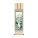 掛軸 鈴村秀山幽山渓谷 54.5×190cm KZ2B1-N049