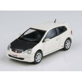 JADI B ホンダ シビック Type R EP3 01 ホワイト/カーボン RHD 1/64スケール PA65347