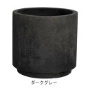 グリーンポット 植木鉢 デッカー シリンダー ダークグレー 32cm EB-DC3230DG