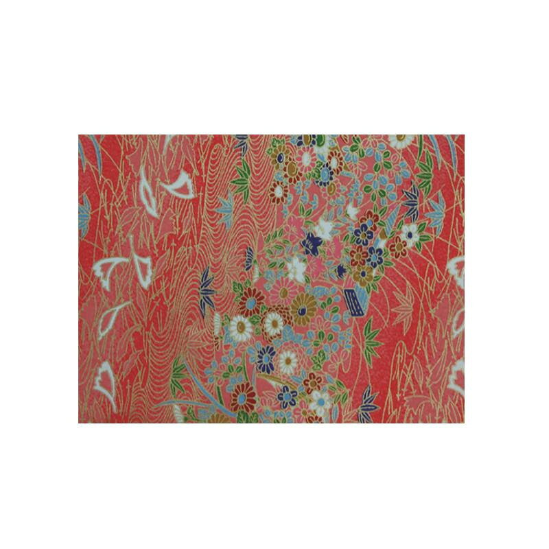 着物の友禅染の技法を用いて千代紙を色刷りしたおしゃれなデザインの和紙です。折り紙や小物作り、ラッピングなどにおすすめです。サイズ640×950mm個装サイズ：67×4×4cm重量個装重量：100g生産国タイ模様を色刷りしたおしゃれな和紙※モニターの設定などにより、実際の商品と色味や素材の見え方が異なる場合がございます。あらかじめご了承ください。着物の友禅染の技法を用いて千代紙を色刷りしたおしゃれなデザインの和紙です。折り紙や小物作り、ラッピングなどにおすすめです。fk094igrjs
