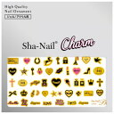 Sha-Nail Charm 写ネイル ネイルシール Pendant/ペンダント A BK/ブラック CH-001bk