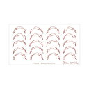 Sha-Nail Pro PLUS 写ネイル ネイルシール French Random Wave Line -Whiskey Brown- FR-RRW02