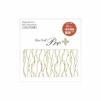 Sha-Nail Pro PLUS 写ネイル ネイルシール French Random Vertical Line -Gold- FR-RRV01 Sha-Nail Pro PLUS 写ネイル ネイルシール French Random Vertical Line -Gold- FR-RRV01