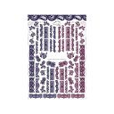 Sha-Nail Pro 写ネイル ネイルシール Rich Lace/リッチレース Navy&Bordeaux RCL-003