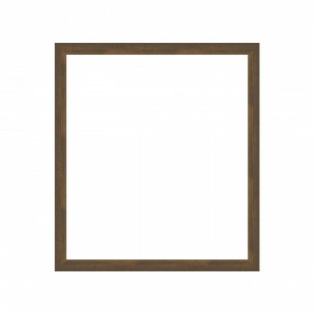 Round Shape - 色紙額 桜三角 ブラウン 275×245 アクリル