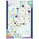 Sha-Nail Pro 写ネイル ネイルシール 花綴り 藍 HTD-002