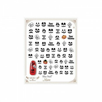 Sha-Nail More 写ネイル ネイルシール Boo! (Black) MB-001 Sha-Nail More 写ネイル ネイルシール Boo! (Black) MB-001